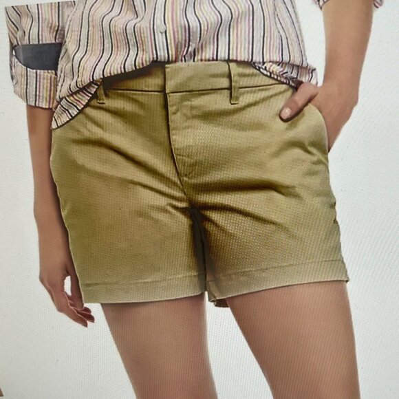 tommy hilfiger women's 7" chino khaki shorts Size 8 - Picture 1 of 12